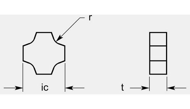 Negative Utility Scarfing Tool, Radius 0.047 inches - Image 1