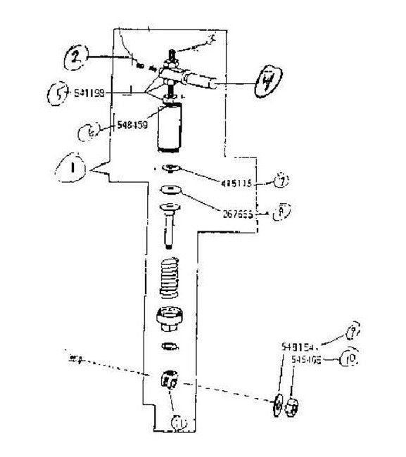 Diamond Needle Corp. Cylinder Presser Bar Spring Housing - Image 1