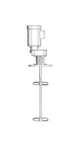 Grovhac Series 720 Flange Mount Mixer with Double Mechanical Seal - Image 1