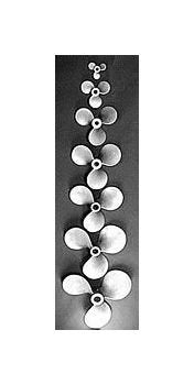 316 Stainless Steel Left Hand 3-Blade Propeller 8" Diameter - Image 1