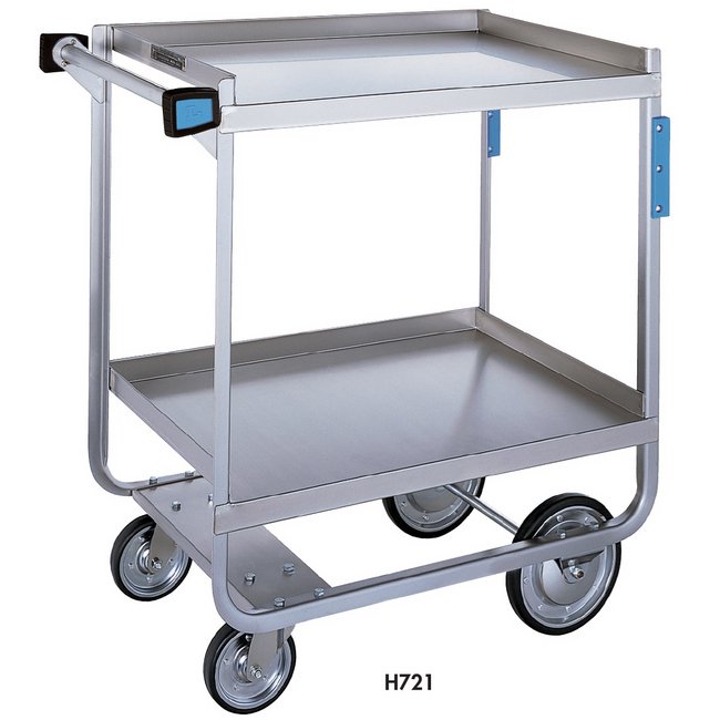 Heavy-Duty Utility Cart with 2 Shelves - 22-3/8" W x 54-5/8" L - Image 1