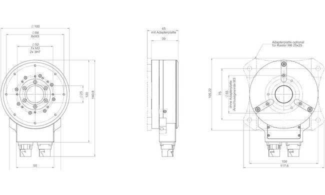 High-Speed Motorized Rotary Table V-610 - Image 2