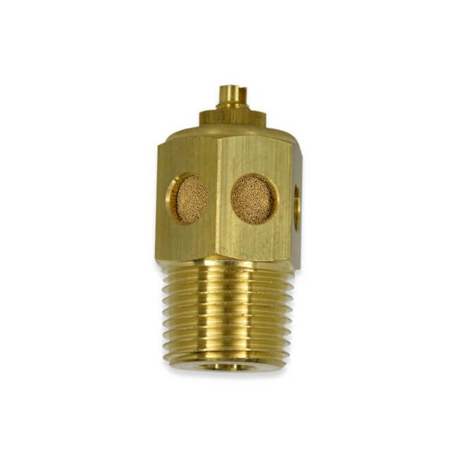 ATSM Series 1 Inch (in) Male National Pipe Thread (MNPT) Brass Adjustable Muffler - Image 1