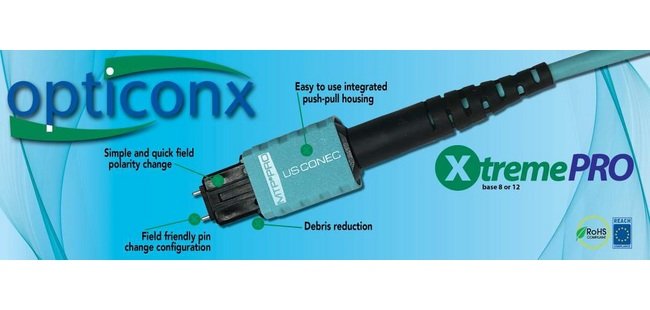 XtremePRO™ 12 Fiber OM3, OM4, OM5, and OS2 Multi-Fiber Termination Push-On (MTP®) Jumper - Image 2