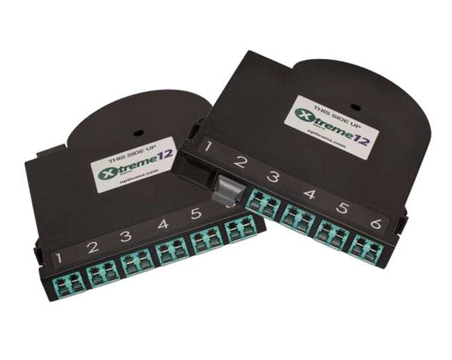 Aqua, Low Loss (LL) and Bend Insensitive Xtreme12™ 10 Gigabit (G) Ethernet Cassette Module - Image 1