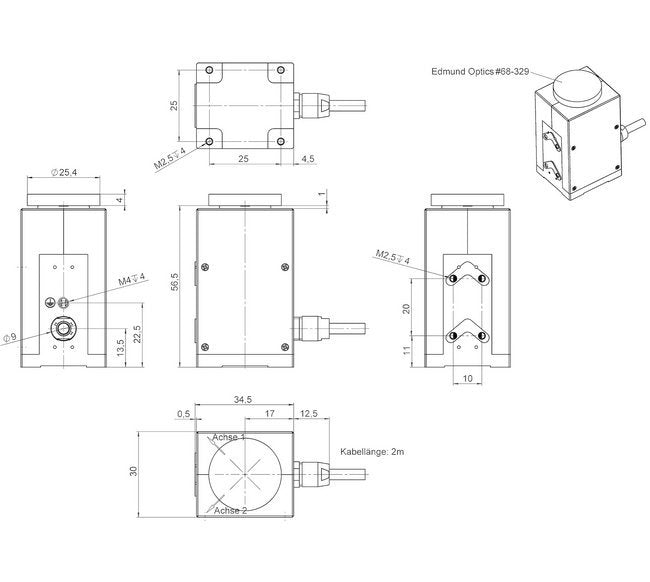 High-Speed Piezo Mirror Mount - S-335 Fast Long Travel - Image 3