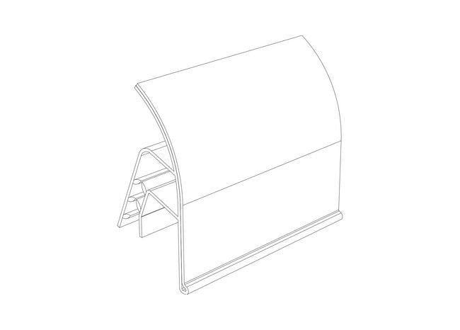 2" Clear PVC Opti-Bins Label Holder - Image 2