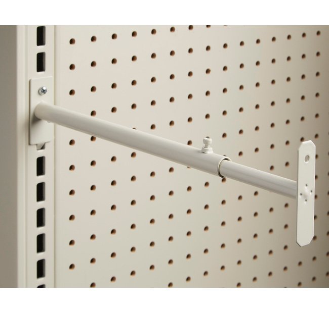 Beige Metal Telescopic Brackets with Gondola Uprights - Image 1
