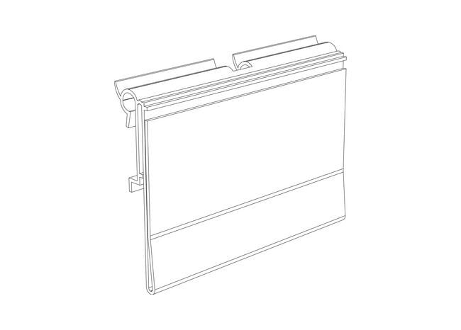 Dual-Purpose Flip-Up Label Holder for Retail and Institutional Use - Image 2