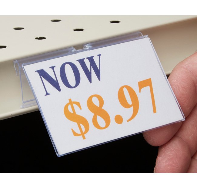 Dual-Purpose Flip-Up Label Holder for Retail and Institutional Use - Image 3
