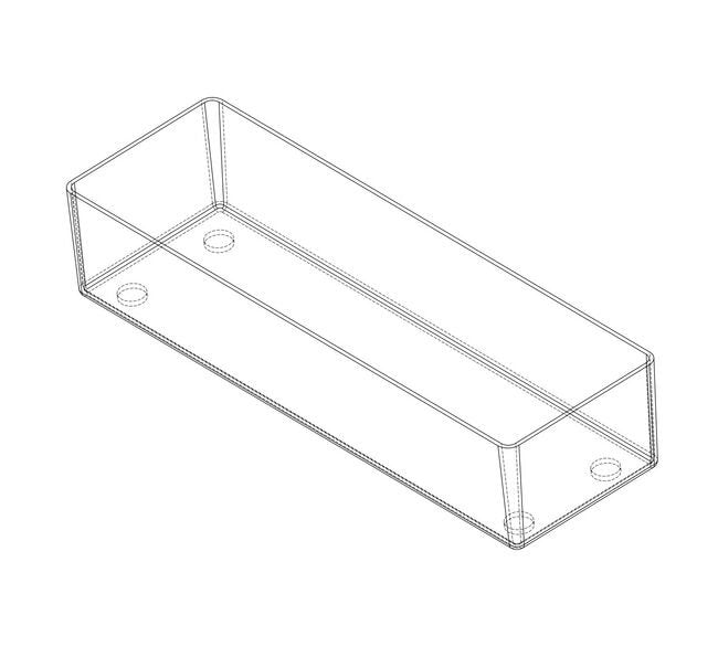Crystal Clear Tabletop Storage Bin - Image 2