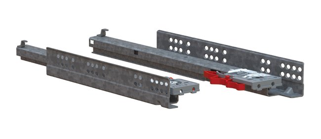 Heavy Duty Under Mount Full Extension Slide 75 lbs - Image 1
