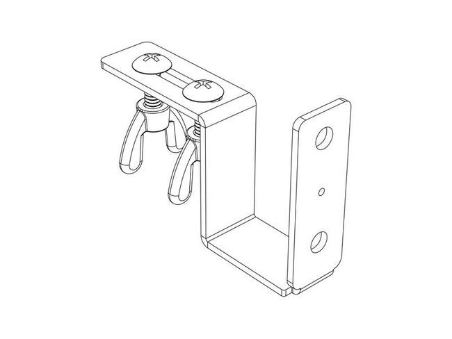 Steel Under-Shelf Hardware Bracket Kit - Image 2