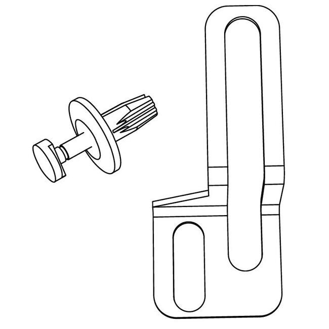 Heavy Duty Security Peg Back Lock - Galvanized Finish - Image 2