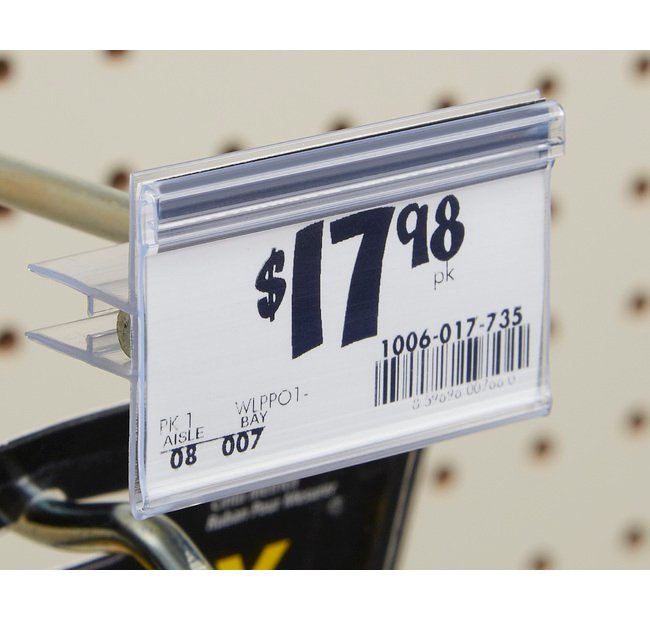 Scan Hook Information Strip Holder with Grip Feature - Image 1