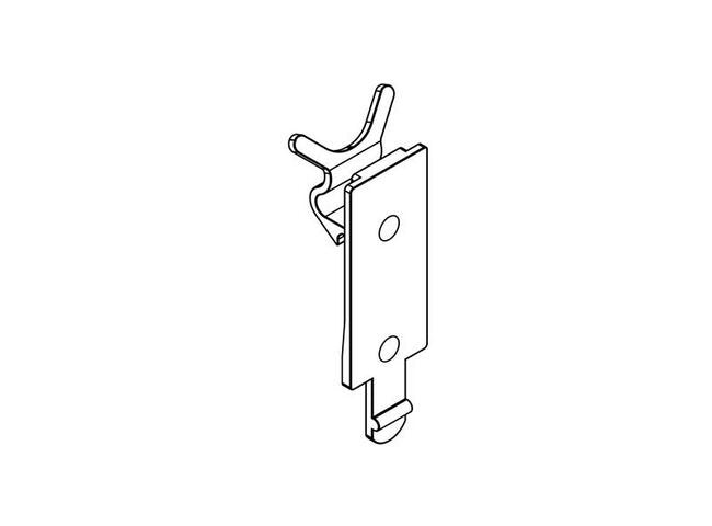 Translucent Polypropylene Slatwall Bracket - Image 2