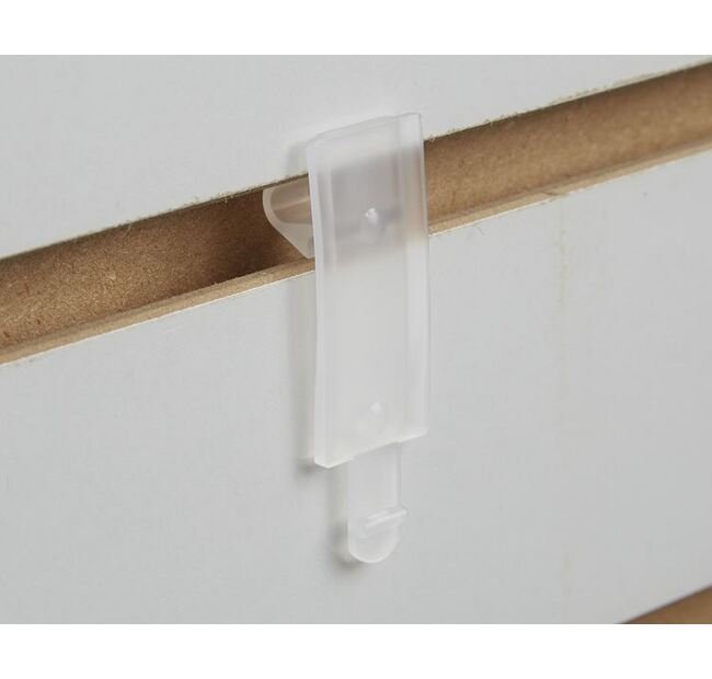 Translucent Polypropylene Slatwall Bracket - Image 1
