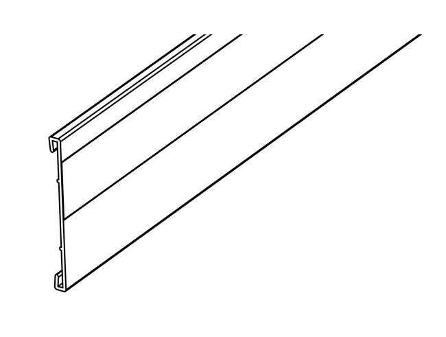 Black Economy C-Channel Shelf Molding - Image 2