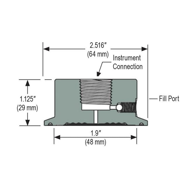NOSHOK Type 12 Sanitary Clamped Non-Replaceable Diaphragm Seal - Image 2