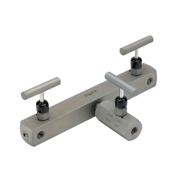 NOSHOK Soft Seat 3-Valve Chart Recorder Manifold - Image 1