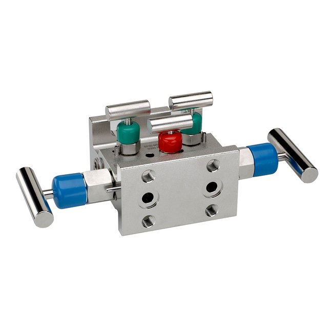 NOSHOK 5530 Series 0.375" Orifice 5-Valve Manifold Valve Soft Seat, Steel - Image 1