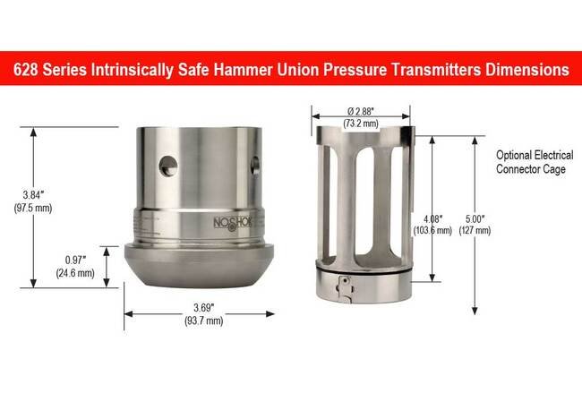 NOSHOK 628 Series Intrinsically Safe Pressure Transmitter - Image 3