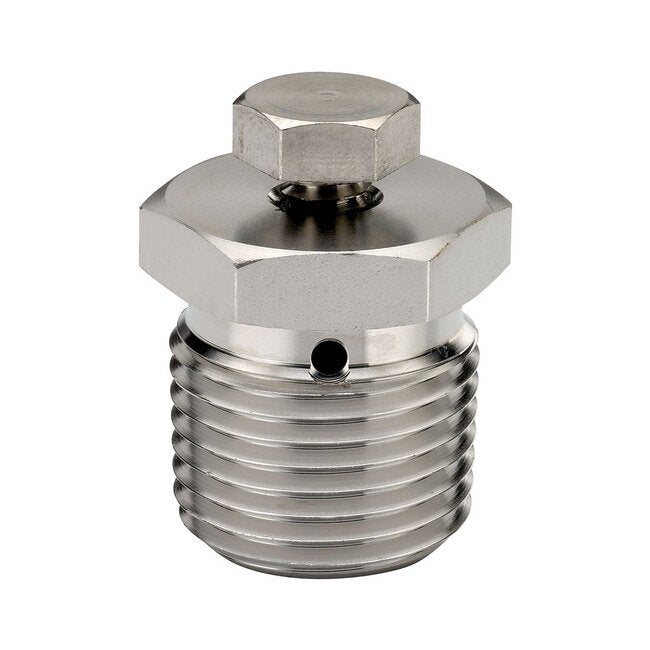 NOSHOK 1/2" NPT Stainless Steel Bleed Plug - Image 1