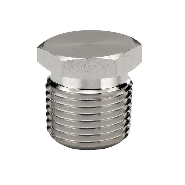 NOSHOK 1/2" National Pipe Thread (NPT) Stainless Steel Plug - Image 1