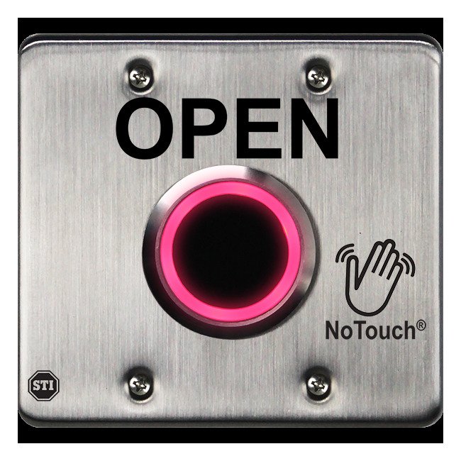 NoTouch® US Double-Gang, Open Stainless Steel Infrared (IR) Pushbutton Switch - Image 3