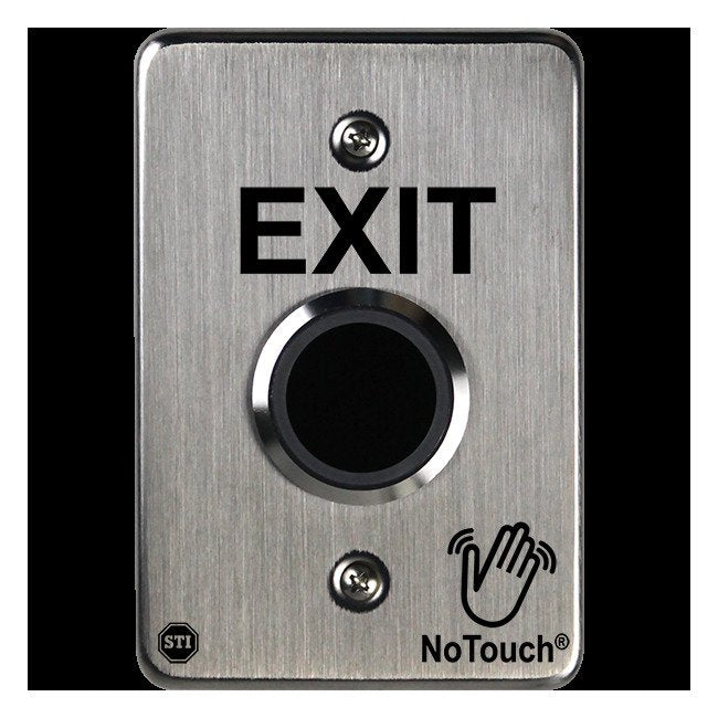 NoTouch® US Single-Gang, Exit Stainless Steel Infrared (IR) Pushbutton Switch - Image 2