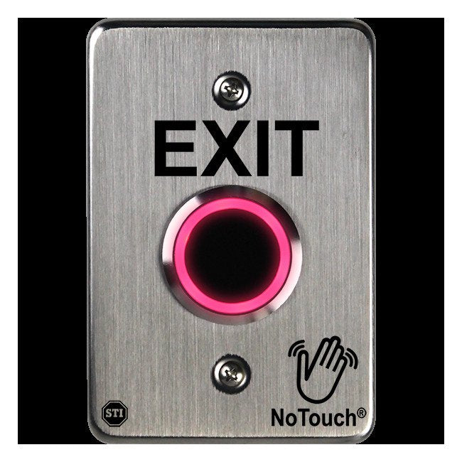 NoTouch® US Single-Gang, Exit Stainless Steel Infrared (IR) Pushbutton Switch - Image 3