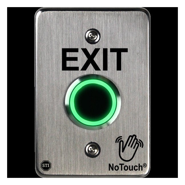 NoTouch® US Single-Gang, Exit Stainless Steel Infrared (IR) Pushbutton Switch - Image 1