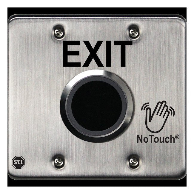 NoTouch® US Double-Gang, Exit Stainless Steel Infrared (IR) Pushbutton Switch - Image 2