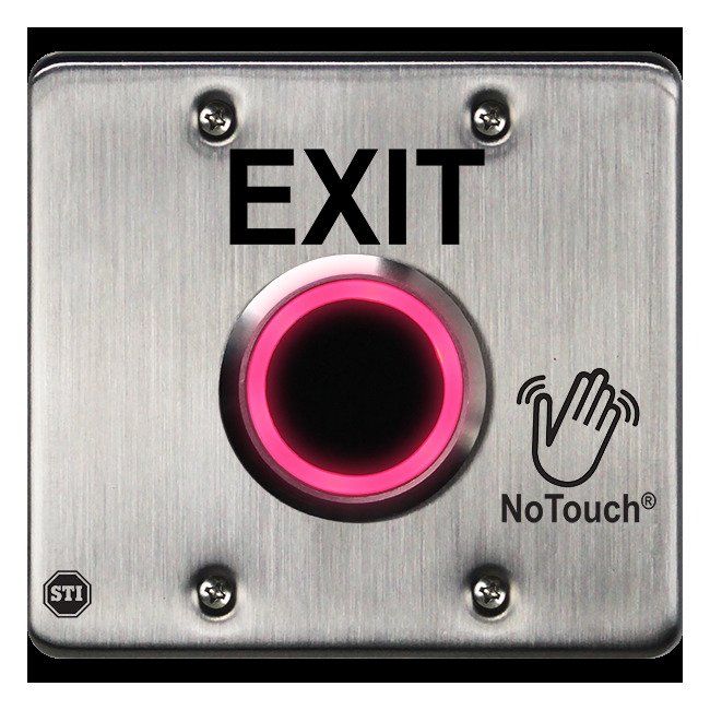 NoTouch® US Double-Gang, Exit Stainless Steel Infrared (IR) Pushbutton Switch - Image 3