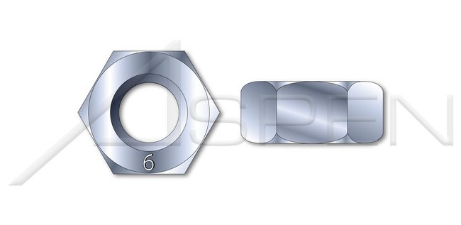 Steel Zinc Plated Class 6 DIN 934/ISO 4032 Metric Hex Finished Nut - Image 1