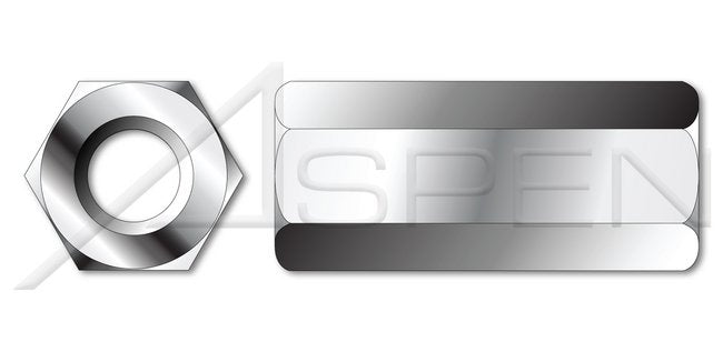 A2 Stainless Steel DIN 6334 Metric Hex Coupling Nut - Image 1