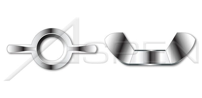 Type "A" Cold Formed Full Body 316 Stainless Steel Wing Nut - Image 1
