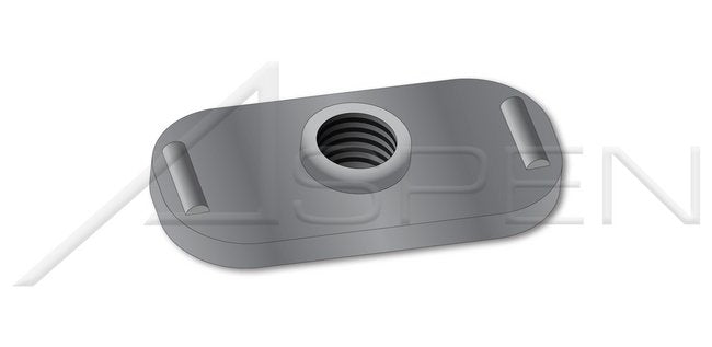 Tab Type Multi Ribbed Projections Center Hole C1006 C1010 Steel Weld Nut - Image 1