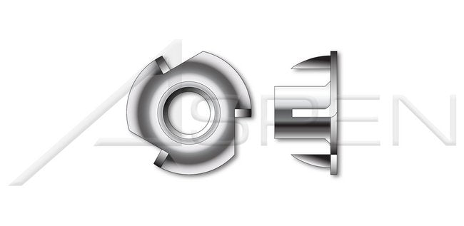 3 Prongs AISI 304 Stainless Steel (18-8) T-Nut - Image 1