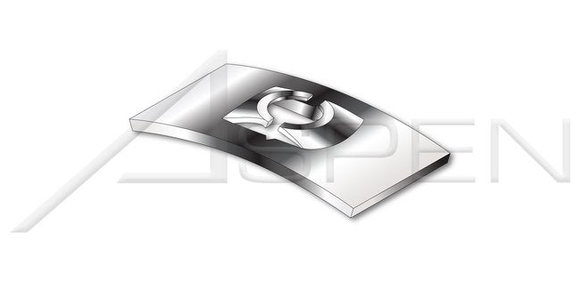 Steel Spring Nut Flat Style "Speed" Nut AISI 304 Stainless Steel (18-8) - Image 1