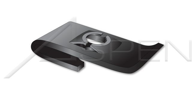 Type "J" "Speed" Nut SAE 1050 Carbon Steel Phosphate Coated and Oiled Black Steel Spring Nut - Image 1