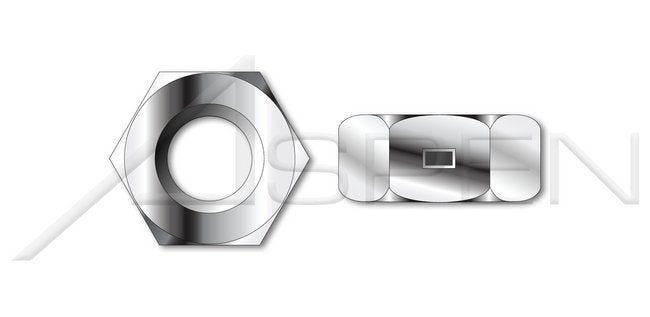 AISI 316 Stainless Steel 2 Way Reversible Finished Nut Pattern Waxed Lock Nut - Image 1