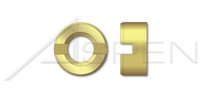 Slotted Drive Brass DIN 546 Metric Round Nut - Image 1