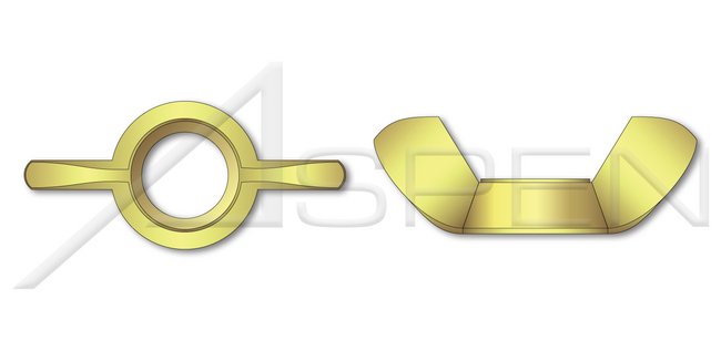 DIN 315 Metric German Style Brass Wing Nut - Image 1