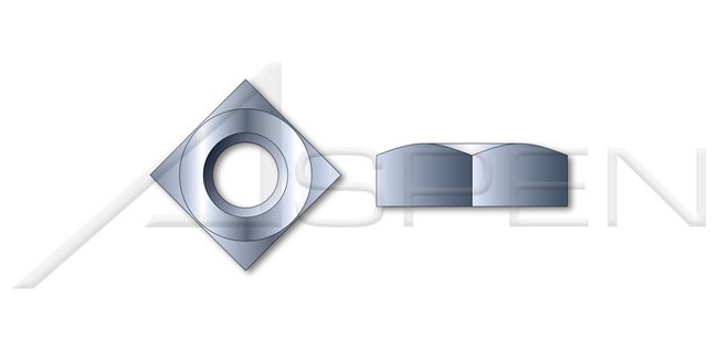 Steel Zinc Class 5 Plated Square DIN 557 Metric Regular Nut - Image 1