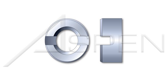 Slotted Drive Steel Zinc Plated DIN 546 Metric Round Nut - Image 1