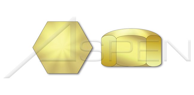 Brass DIN 917 Metric Hex Cap Nut - Image 1