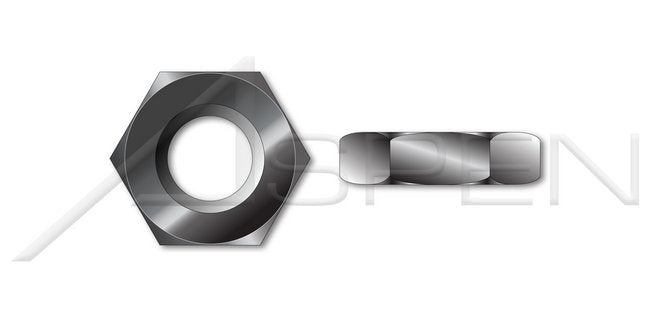 Steel Black Zinc Hex Jam Thin Nut - Image 1