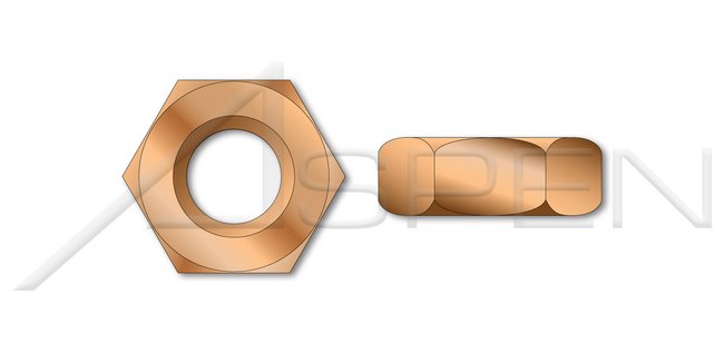 Silicon Bronze Hex Machine Screw Nut - Image 1
