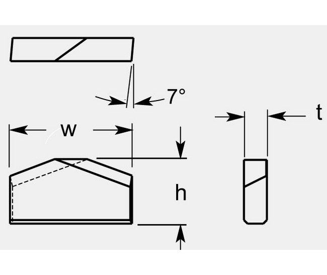 Ultra-Met Roof Bit, 0.500 in Height - Image 1